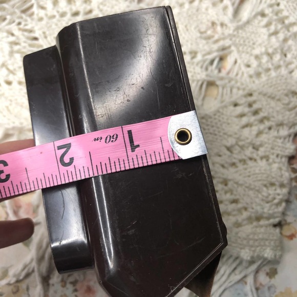 Vintage Bulova Automatic Original Plastic Leather Watch Display Storage Box Case - Picture 16 of 16